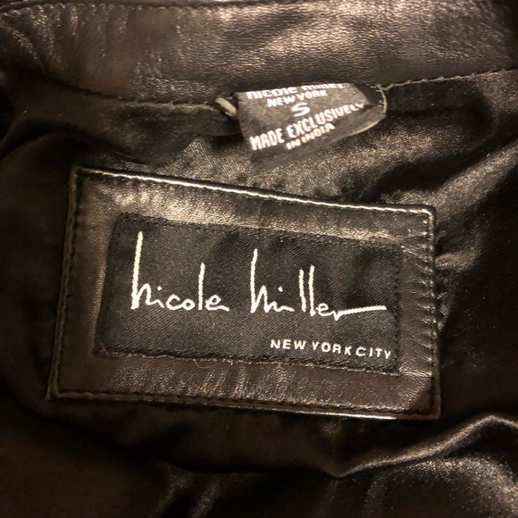 Nicole Miller leather jacket - Picture 9 of 9